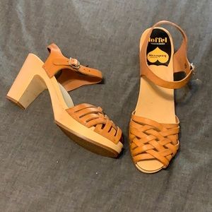 Swedish Hasbeens strappy high sandal